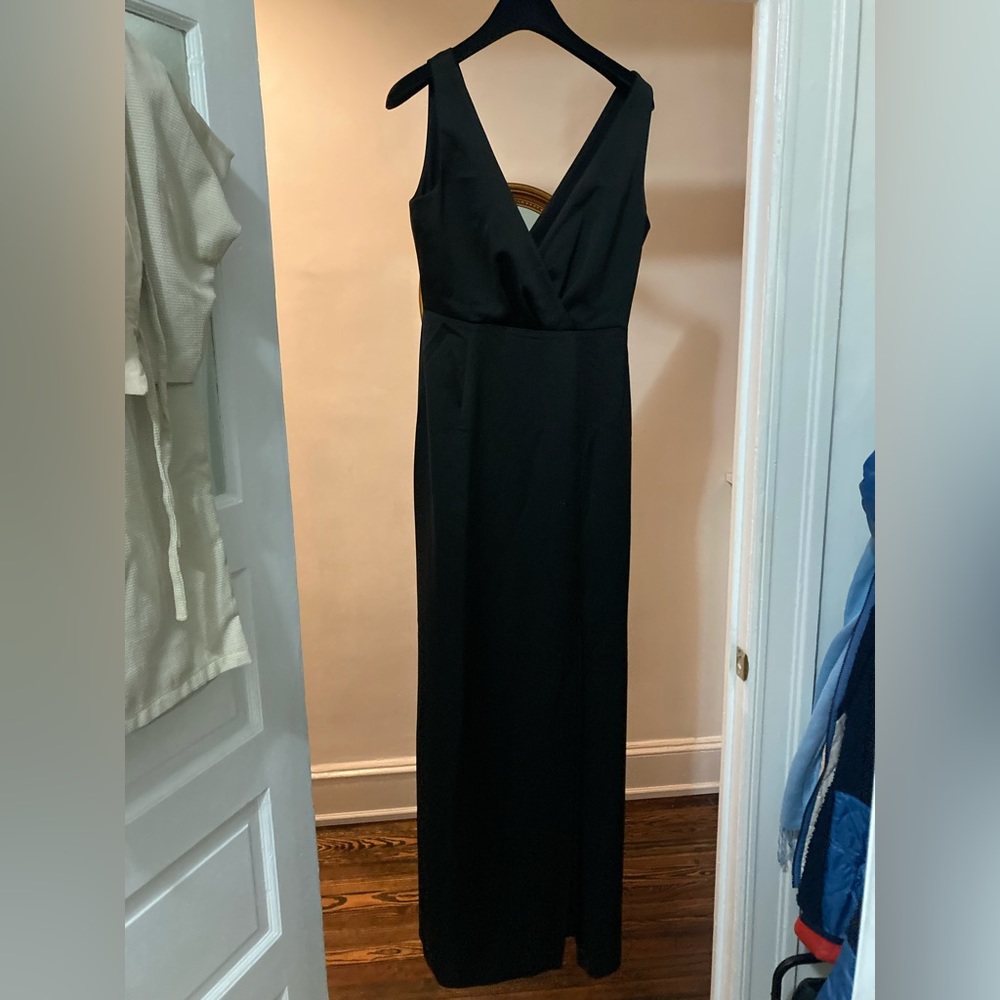 Elegant black long dress. BHLDN. NWT. Size 10.